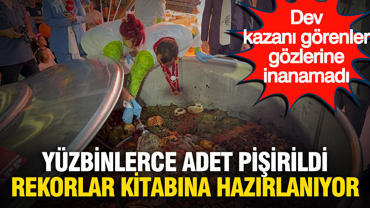 Görenler gözlerine inanamadı, tam 280 bin adet pişirildi: Rekorlar Kitabı’na girmeye hazırlanıyor